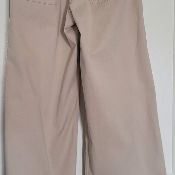 Wide-Leg Tan Caslon Pants Size 4. - Picture 3 of 7